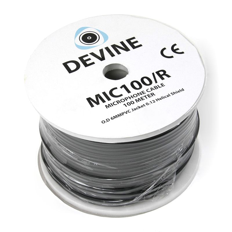 Foto van Devine mic100/r microfoon kabel per rol (100 meter)