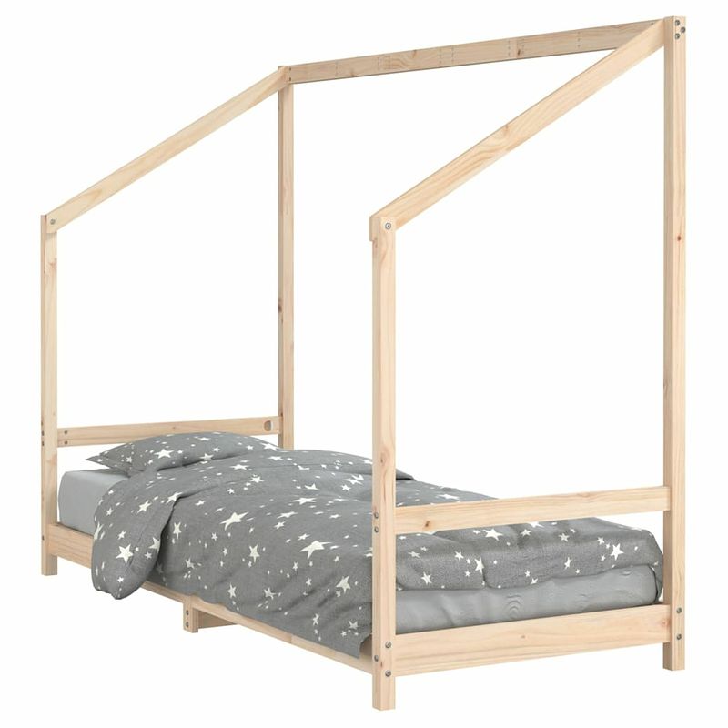 Foto van Vidaxl kinderbedframe 80x200 cm massief grenenhout