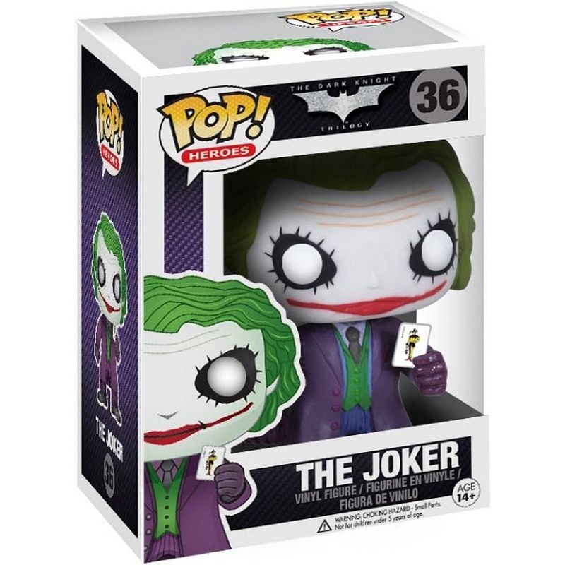 Foto van Pop heroes: dc: batman dark knight - the joker - funko pop #36