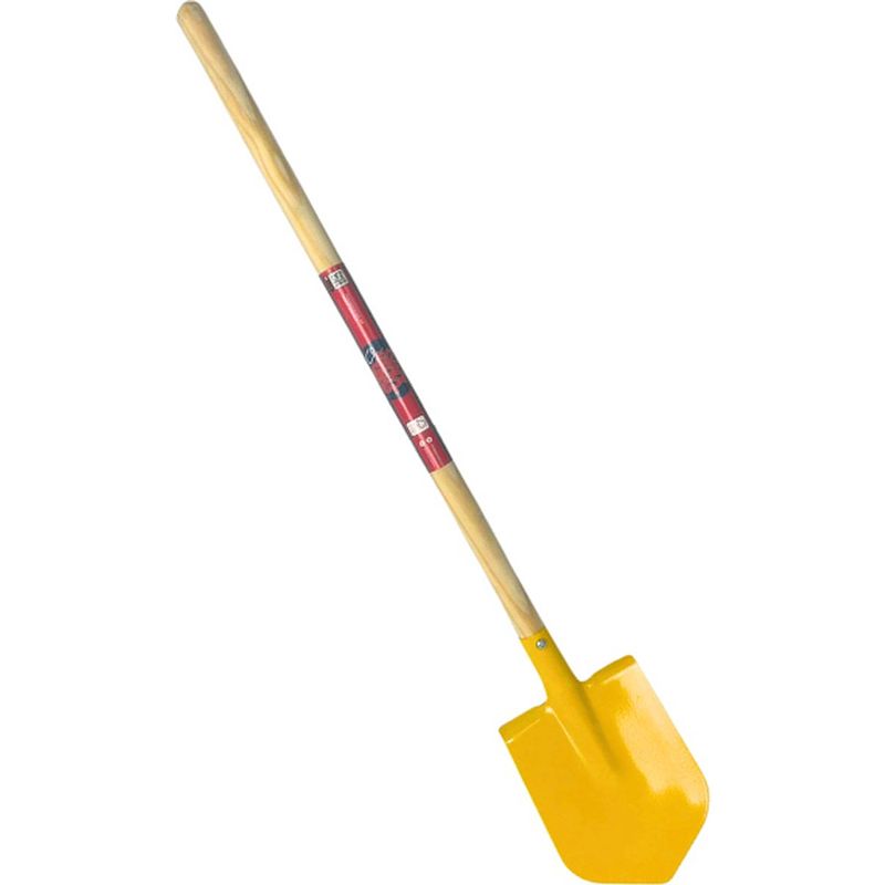 Foto van Synx tools kinderschopje mini spade geel - kinderspade - buitenspeelgoed - tuinierspeelgoed- totale lengte 73cm