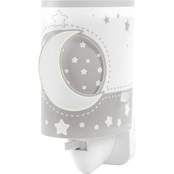 Foto van Dalber nachtlamp moonlight glow in the dark 13 cm grijs