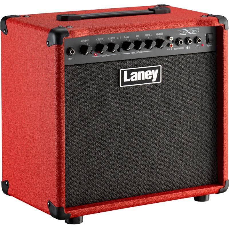 Foto van Laney lx35r-red gitaarversterker combo 35 watt rood