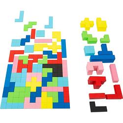 Foto van Small foot speelset tetris-puzzel hout junior 114-delig