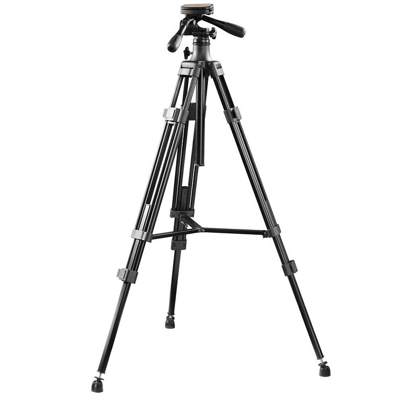 Foto van Walimex vt-2210 tripod 1/4 inch werkhoogte: 78 - 188 cm zwart incl. tas