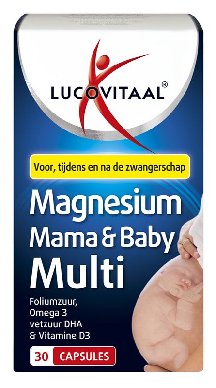 Foto van Lucovitaal magnesium mama & baby multi capsules