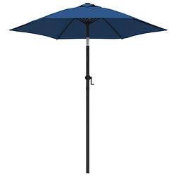 Foto van Vidaxl parasol 200x211 cm aluminium blauw