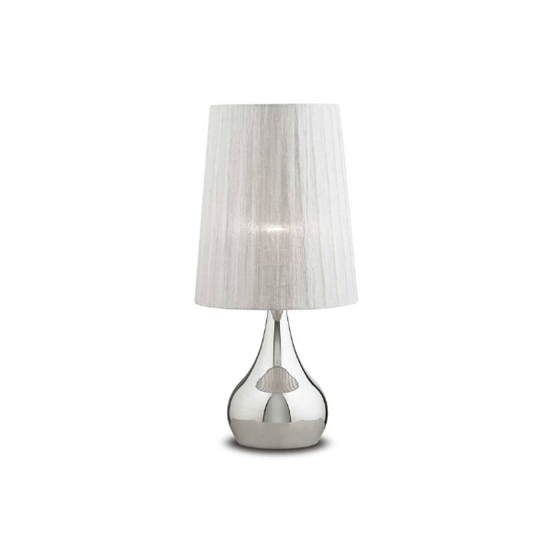 Foto van Ideal lux - eternity - tafellamp - metaal - e14 - zilver