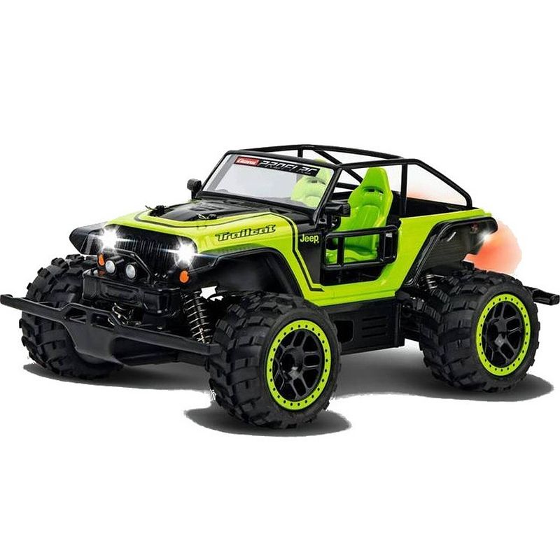 Foto van Carrera rc 370183019 jeep trailcat -ax- 1:18 rc modelauto voor beginners elektro terreinwagen incl. accu en lader