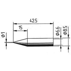 Foto van Ersa 842 bd soldeerpunt potloodvorm grootte soldeerpunt 1 mm inhoud: 1 stuk(s)