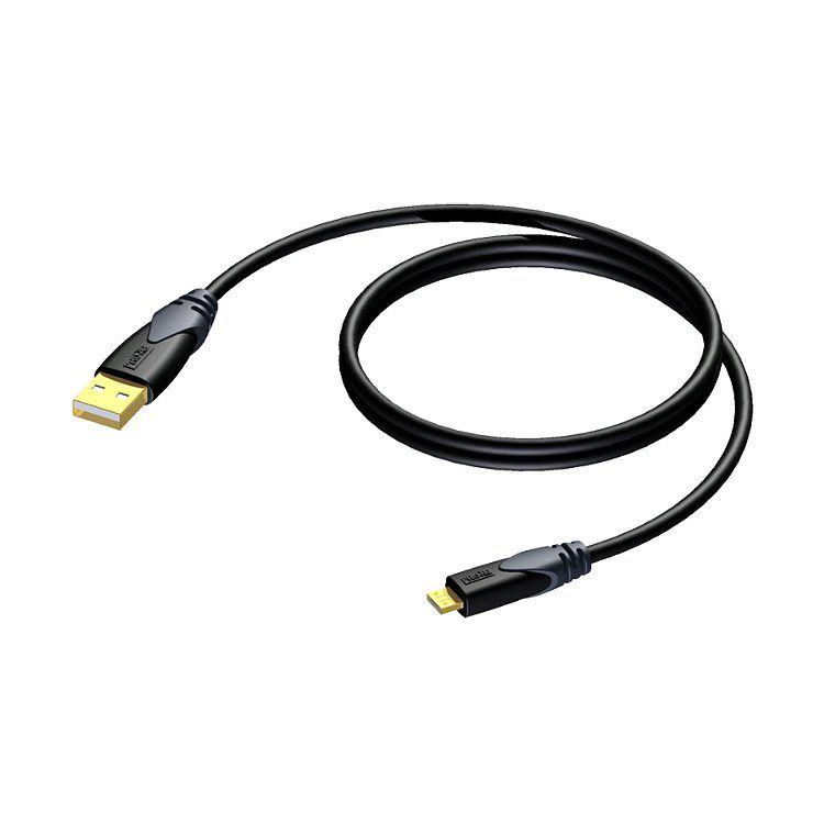 Foto van Procab cld612 classic 2.0 usb a male - micro usb a male kabel 1m