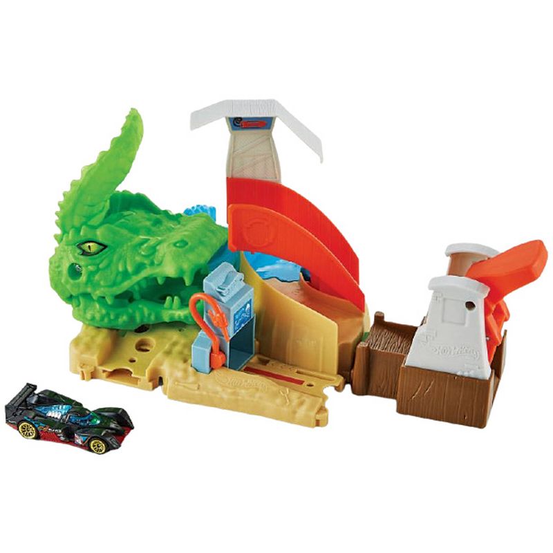 Foto van Hot wheels speelset toxic gator attack junior 31,1 cm 2-delig