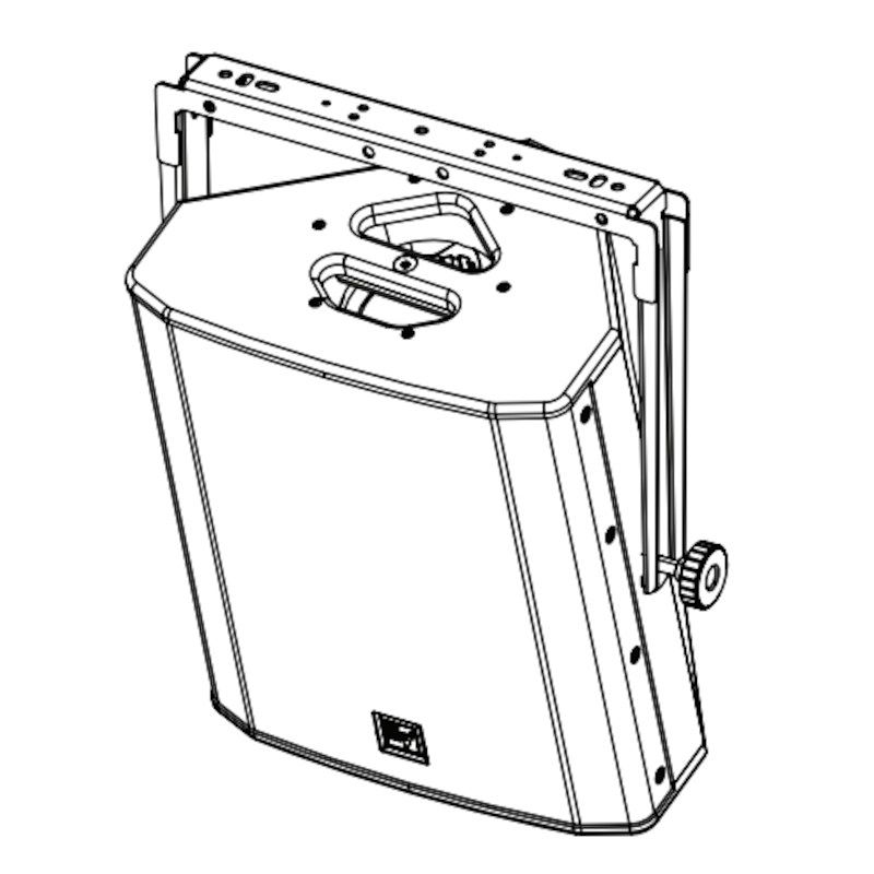 Foto van Electro-voice mfx-ub420-b speaker-beugel voor mfx-12mc 420mm zwart