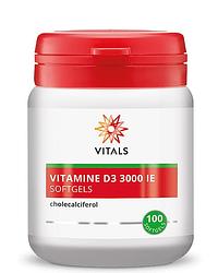 Foto van Vitals vitamine d3 3000ie softgels