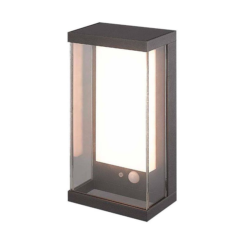 Foto van V-tac vt-1193-g wandlamp op zonne-energie - ip54 - grijze behuizing - 95 lumen - 3000k