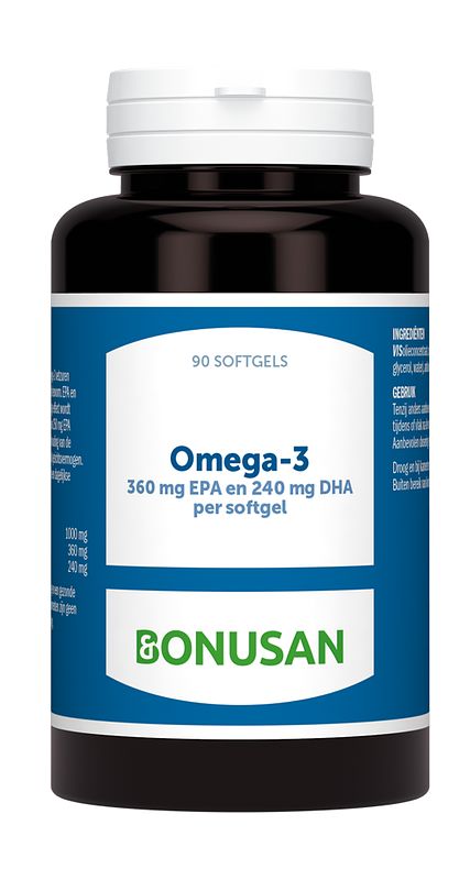 Foto van Bonusan omega-3 360mg epa 240mg dha softgels