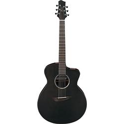 Foto van Ibanez jgm5 black satin top jon gomm signature elektrisch-akoestische gitaar met gigbag