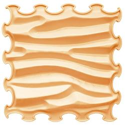 Foto van Ortoto sensory massage puzzle mat sandy waves caramel milk