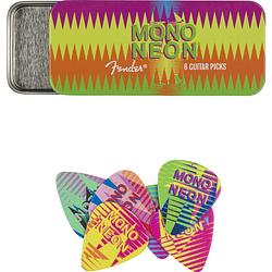 Foto van Fender mononeon pick tin medium (set van 6 plectrums)