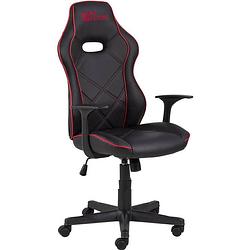 Foto van Parya home - premium gaming stoel - bureaustoel - verstelbare hoogte - zwart & rood