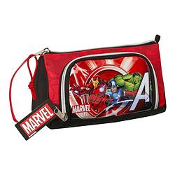 Foto van Schoolpennenzak the avengers infinity rood zwart (20 x 11 x 8.5 cm)