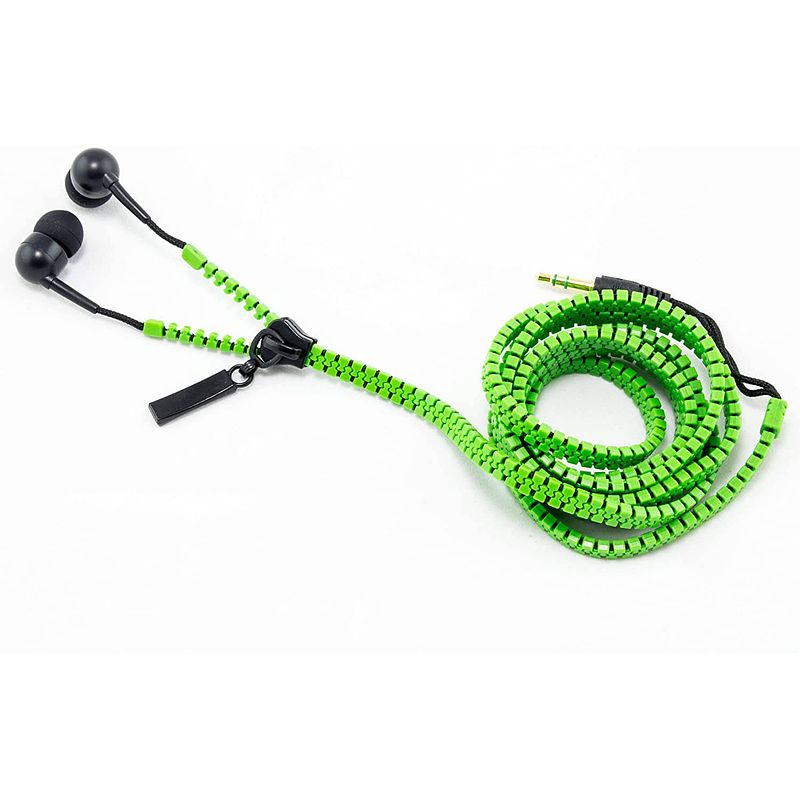 Foto van United entertainment in-ear oordopjes zipper 130 cm groen