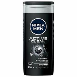 Foto van Nivea men active clean shower gel 250ml bij jumbo