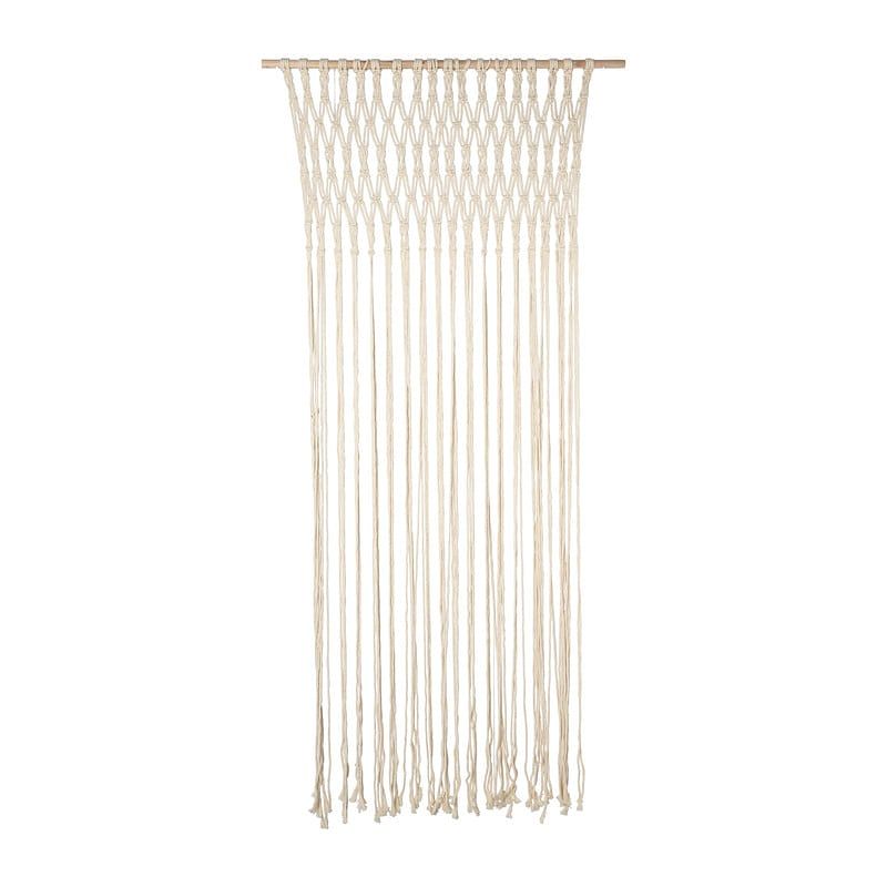 Foto van Deurgordijn macrame - beige - 90x200 cm