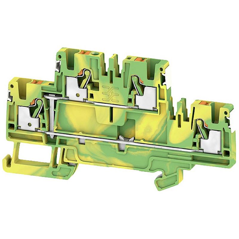 Foto van Weidmüller a2t 2.5 pe dl 2675150000 groen-geel 50 stuk(s)
