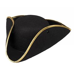 Foto van Piratenhoed zwart voor volwassenen - verkleed hoeden - volwassenen - verkleedhoofddeksels