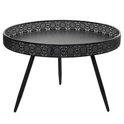 Foto van Mica decorations - tafel rond zwart - h45,5xd70cm