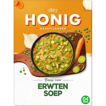 Foto van Honig maaltijdmix voor maaltijdsoep erwten 137g bij jumbo