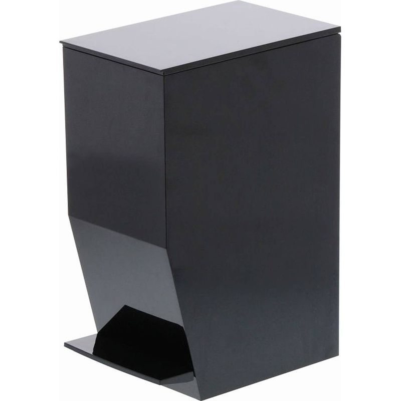 Foto van Yamazaki sanitary pedal bin - tower - black