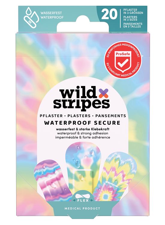 Foto van Wild stripes pleister waterproof rainbow