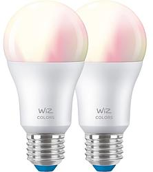 Foto van Wiz smart lamp 2-pack - gekleurd en wit licht - e27