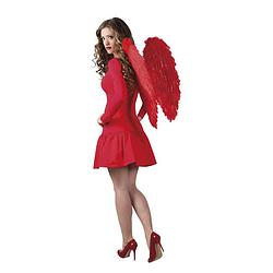Foto van Boland engelenvleugels dames rood 65 x 65 cm