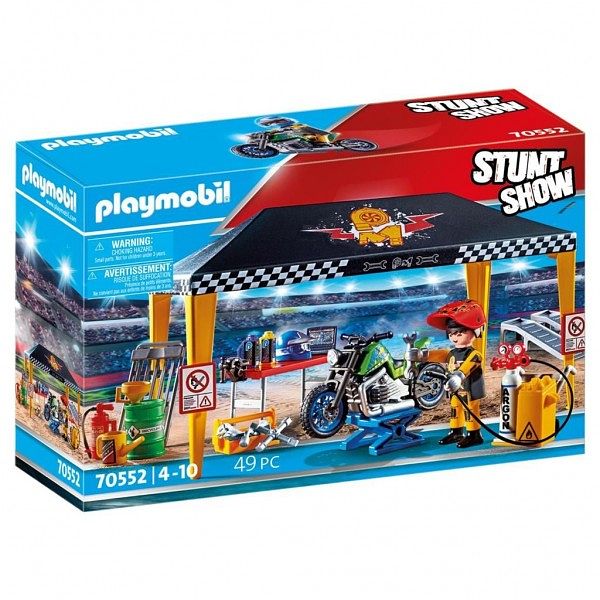 Foto van 70552 playmobil stuntshow werkplek tent