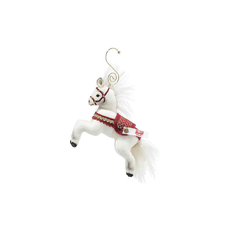 Foto van Steiff kerst ornament paard, wit