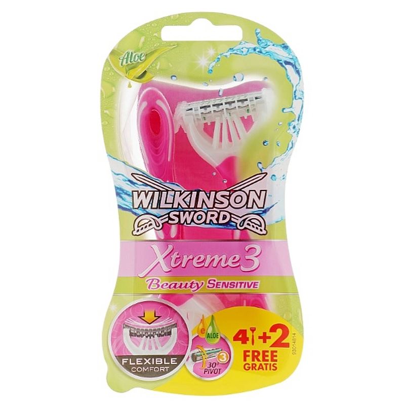 Foto van Xtreme3 beauty sensitive wegwerpscheermesjes voor vrouwen 6st