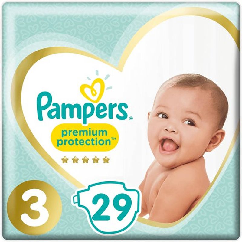 Foto van Pampers premium protection maat 3 - 29 luiers