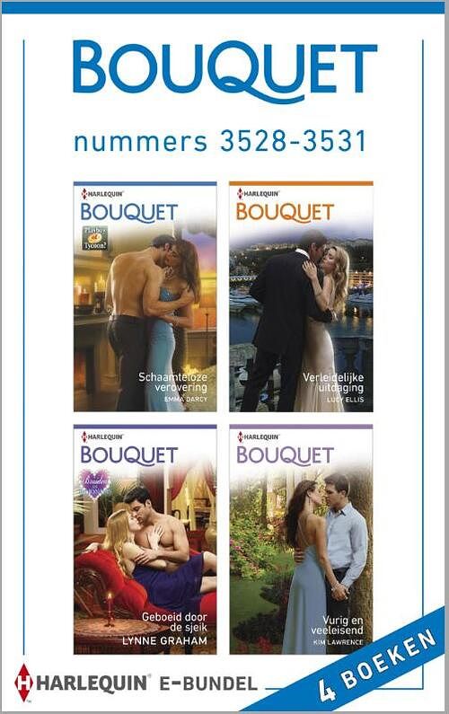 Foto van Bouquet e-bundel nummers 3528-3531 (4-in-1) - emma darcy, kim lawrence, lucy ellis, lynne graham - ebook (9789402504095)