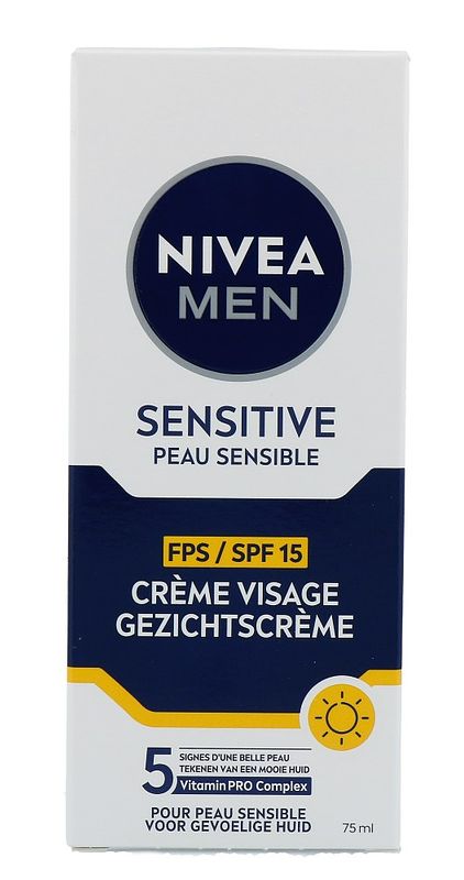 Foto van Nivea men sensitive gezichtscrème spf15