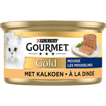 Foto van Purina® gourmet gold mousse met kalkoen 85g bij jumbo