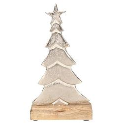 Foto van Decoratie kerstboom houten voet 24 cm - kerstbeeldjes
