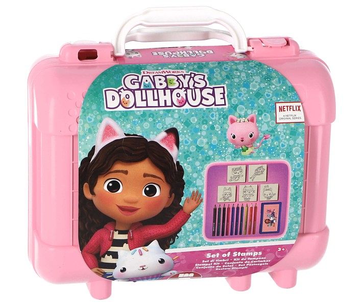 Foto van Gabby's dollhouse kofferset stempel kleuren