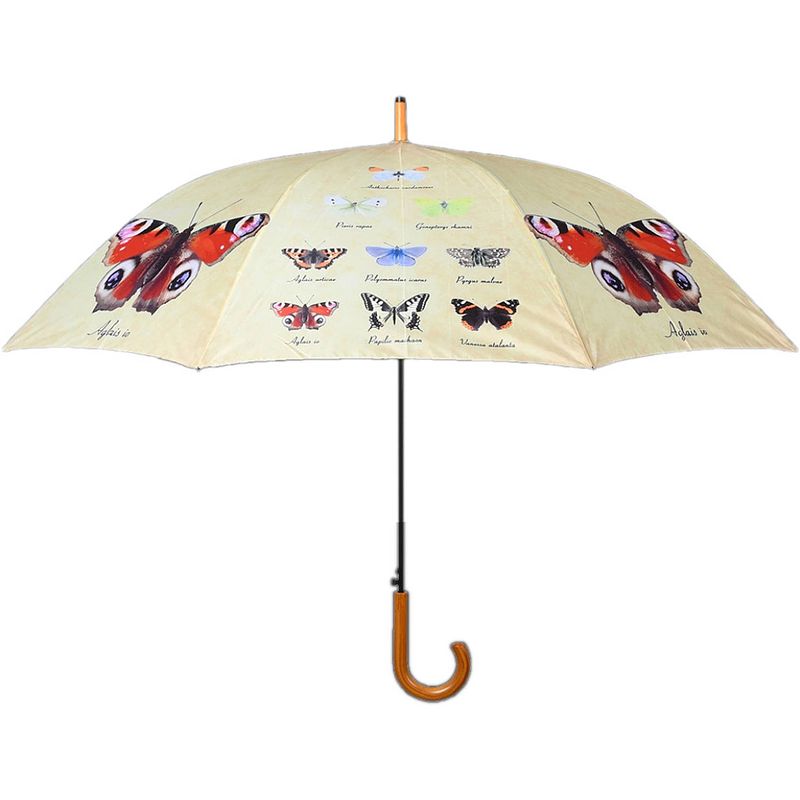 Foto van Esschert design paraplu vlinder 120 x 95 cm polyester beige