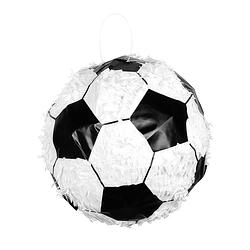 Foto van Boland piñata voetbal jongens wit/zwart 30 x 30 cm