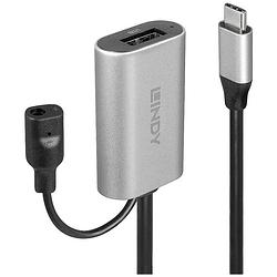 Foto van Lindy usb-kabel usb 3.2 gen1 (usb 3.0 / usb 3.1 gen1) usb-c stekker, usb-a bus 5 m zwart, grijs 43270