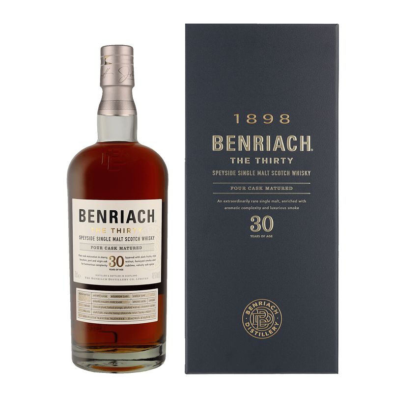 Foto van Benriach 30 years the thirty 70cl whisky + giftbox