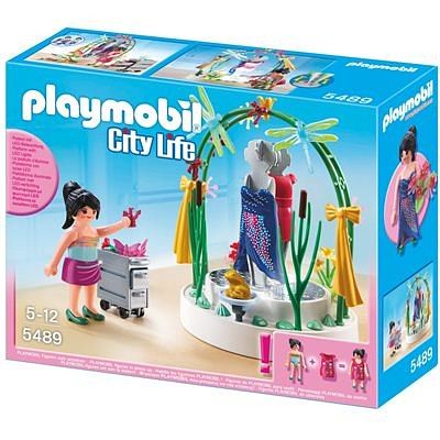 Foto van 5489 playmobil styliste met verlichte etalage