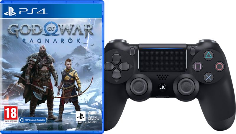 Foto van God of war ragnarok standard edition ps4 + dualshock zwart